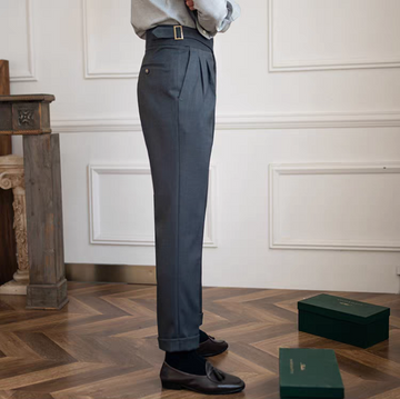 Noir Sovereign Pleated Gurkha Trousers
