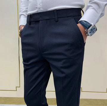 Midnight Crest Tailored Formal Trousers