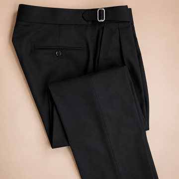 Midnight Regent Pleated Gurkha Trousers