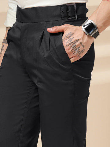 Obsidian Monarch Pleated Gurkha Trousers