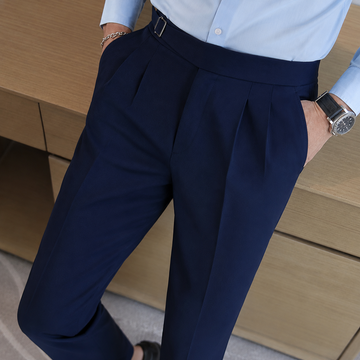 Midnight Sovereign Pleated Gurkha Trousers