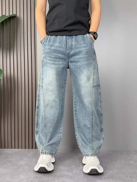 ArcFlow Utility Barrel-Leg Denim Jeans